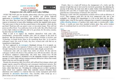 Listen and read 14 Solar power - Thấm Tâm Vy